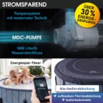 BRAST Whirlpool aufblasbar MSpa Tidal für 6 Personen | 138 Massagedüsen in 3 Intensitäten | einfache Steuerung per App – Bild 6